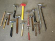 Lot 2 Pry Crowbars & Hammers