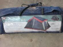 Ozark Trail Cabin Tent w/ Screen Room 14 Ft x 12 Ft Sleeps 6-7