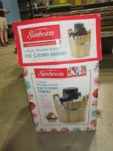 Sunbeam 4 Qt. Wooden Bucket Electric Ice Cream Maker