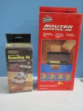 Genera Revolving Turret Doweling Jig and Vermont American Router Dovetail Jig Both NIB