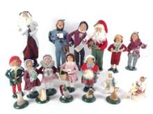 17 Byers Choice Carolers and 1 Unmarked Santa