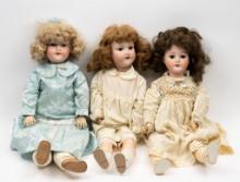 3 Antique Dolls incl Armand Marseille
