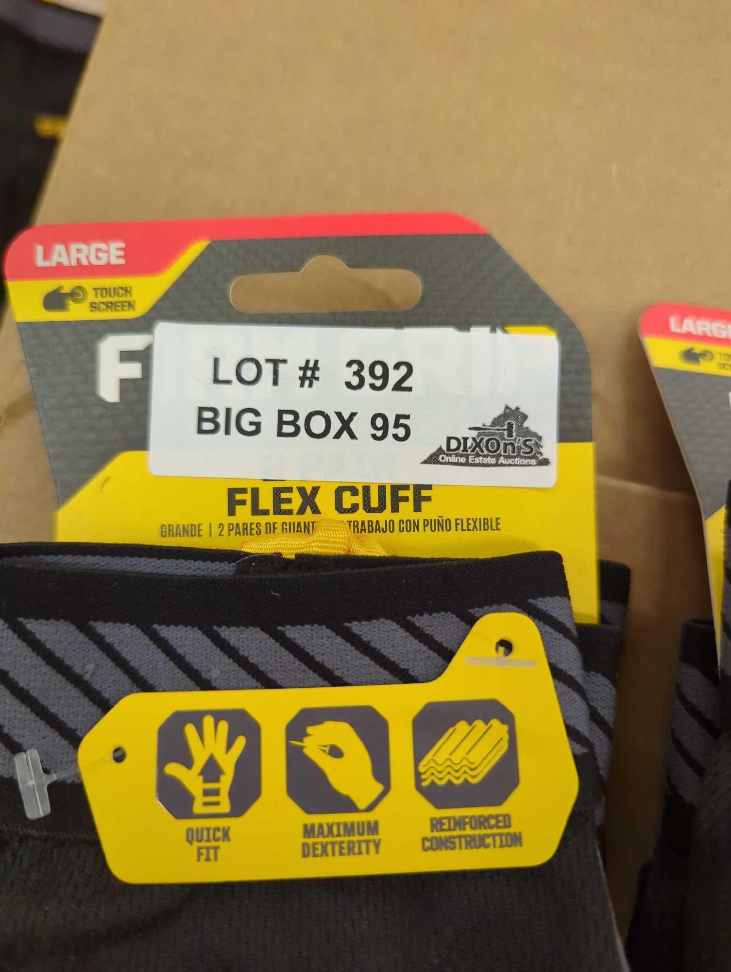 Lot of 3 Packs of FIRM GRIP Large Flex Cuff Outdoor and Work Gloves (2-Pack), Appears to be New