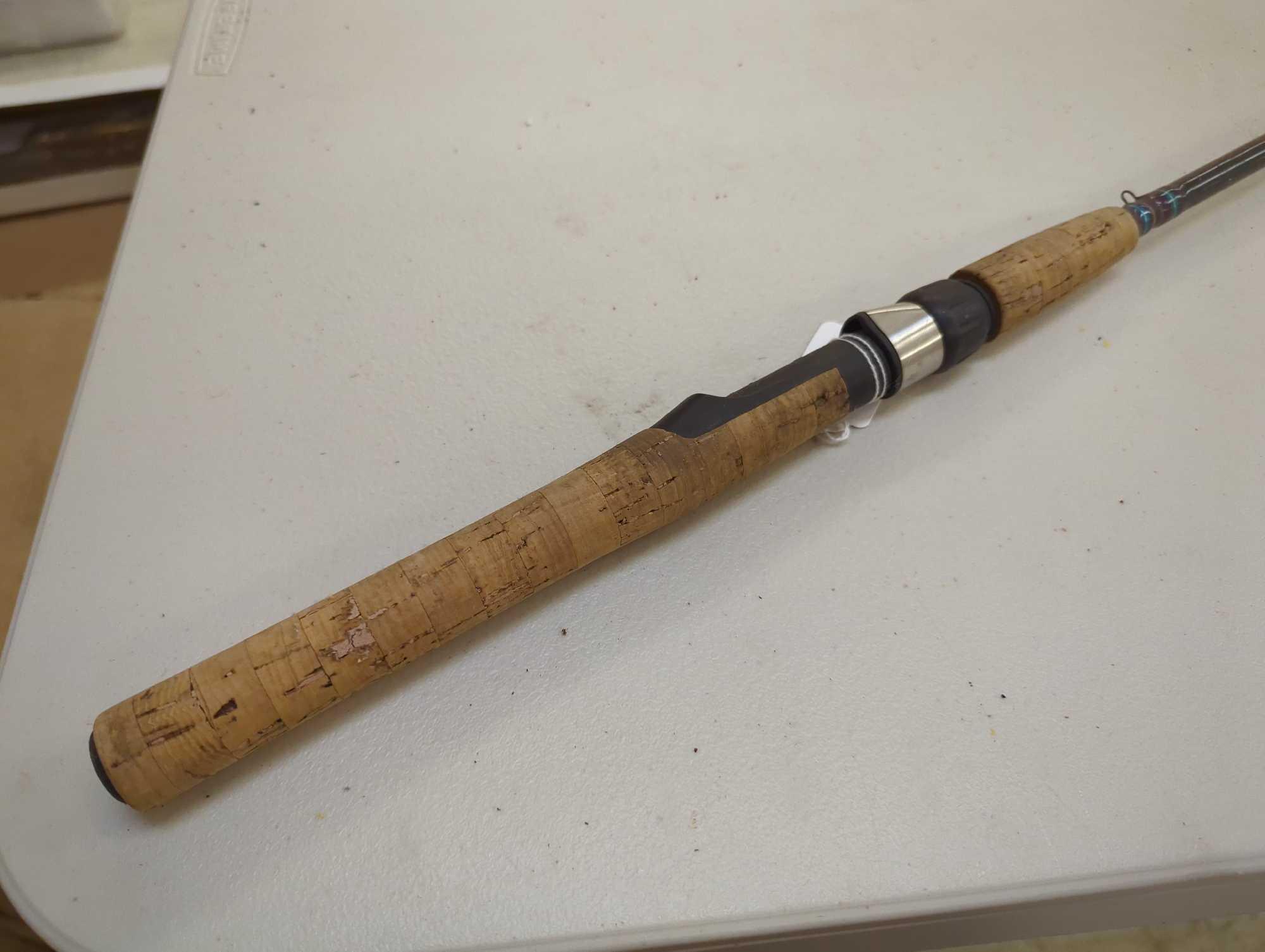 Fenwick 6' venture fishing rod. Line 4- 12 lb Lure 1/8-3/8 oz Comes as it's shown in photos. Appears