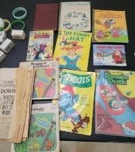 Miscellaneous Children's Books and Old Newspaper $1 STS