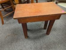 Wooden Side Table Has some Minor Scratches Measure Approximately 20 in x 12 in x 18 in, What you see
