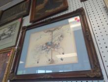 Framed Print of "Carasol Horse" by Toni M Baley and Deborah Ferrusa (1987), Approximate Dimensions -