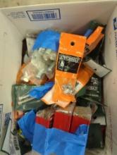 (Left Open For Preview) Medium Flat Rate Box Lot Of Assorted Items To Include, Handy Brite Ultra