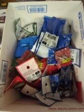 (Left Open For Preview) Medium Flat Rate Box 7.4 LBS Lot Of Assorted Items To Include, Magnet Source