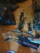 (LR)EXCALIBUR EXOMAX 350 FPS CROSSBOW, COMES WITH EXCALIBUR SOFT CASE, CROSSBOW BOLTS, CROSSBOW