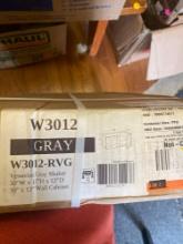 Washington Veiled Gray Plywood Shaker Assembled Wall Kitchen Cabinet Soft Close.