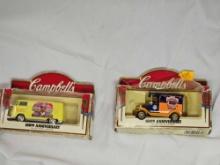 2 Vintage Campbell Die Cast Cars.