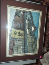 (MBR) LOT OF 7 ASSORTED JAPANESE STYLE WALL HANGING FRAMED PRINTS, ALL APPEAR TO BE IN GOOD
