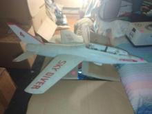 (UPBR1) 1962 REMCO SKYDIVER JET AIRPLANE, APPROXIMATE DIMENSIONS - 31" X 23", RETAIL PRICE $395,