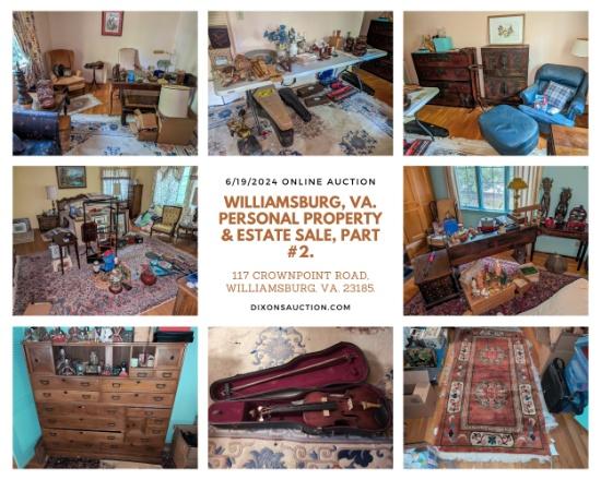 Williamsburg Personal Property & Estate Sale #2.