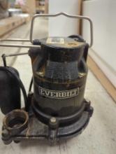 Everbilt 1/3 HP Cast Iron Sump Pump, Appears to be Used And Has Some Rust ain It Retail Price Value