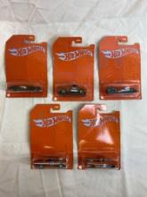 Brand New: 5 Hot Wheels assorted collectibles