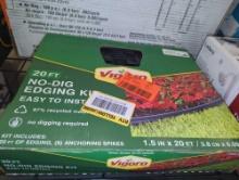 Vigoro (No Ground Stakes) 20 ft. No-Dig Plastic Landscape Edging Kit, Model 3001-20HD-6, Retail