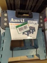 Lot of 2 Anvil, Anvil 8.5 In. Folding Step Stools (2 pack) Total of 4, New With Factory Tags Retail