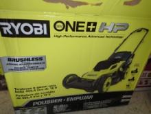 Ryobi One+ 16" cordless battery mower Please preview