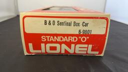 LIONEL STANDARD O B & O SENTINAL BOX CAR #6-9801