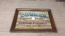 DEWAR'S SCOTCH WHISKY PERTH-SCOTLAND PUB MIRROR