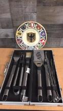 FEDERAL REPUBLIC OF GERMANY PLATE, GRILLING TOOLS