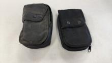 2 BLACK BELT POUCHES FULL OF CLEANING ITEMS