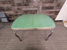 50s RETRO GREEN FORMICA DINNER TABLE