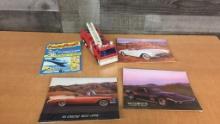 MUSCLE CAR PRINTS, RADIO SHACK FIRE TRUCK & MORE