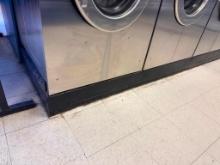 Cast Iron Laundromat Equipment Double Base for Washer, Buyer to Remove, 31in D x 58-1/2in x 6in