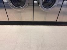 Cast Iron Laundromat Equipment Double Base for Washer, Buyer to Remove, 31in D x 58-1/2in x 6in