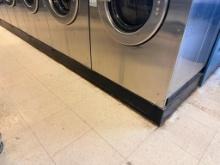 Cast Iron Laundromat Equipment Triple Base for Washer, Buyer to Remove, 31in x 88-1/2in x 6in