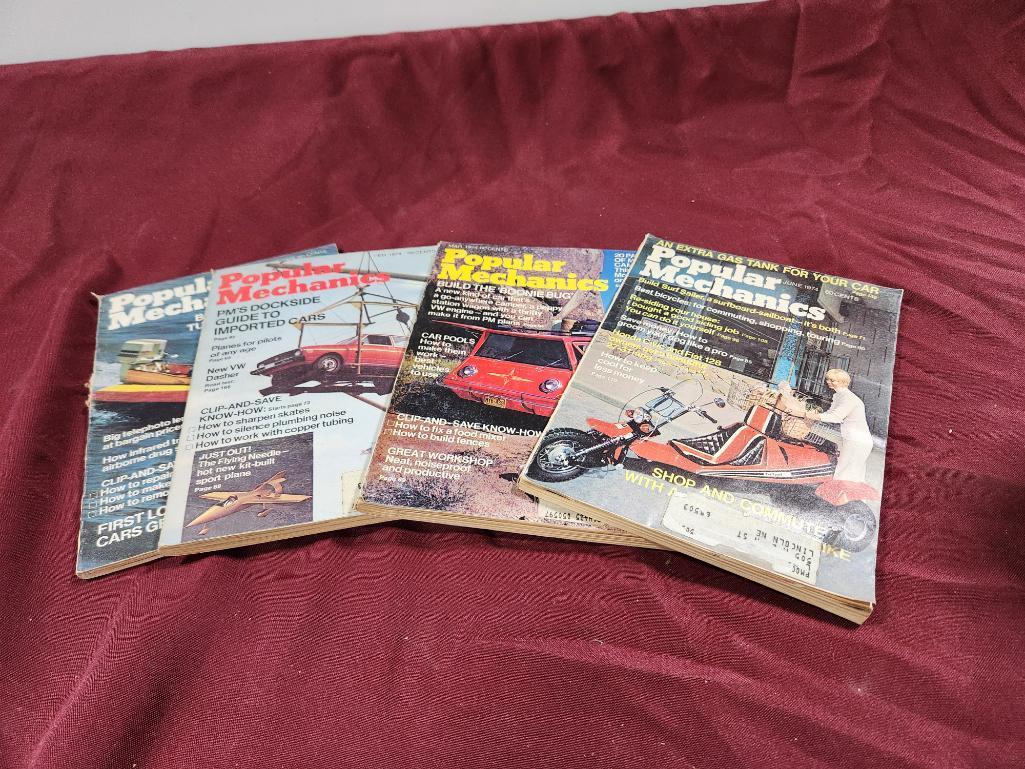 Lot of 4 Popular Mechanics Magazines