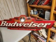 Vintage Budweiser Lighted Sign "Classic American Lager"