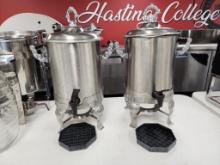 Pair of Stainless Steel Drink Dispensers