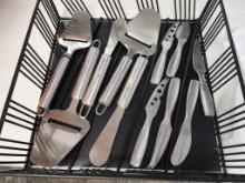 Group of 11 Various Cheese Knives