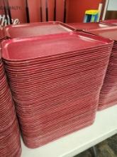 Lot of 50, Cambro Camtray no. 1216 NSF 12in x 16in Cafeteria Trays