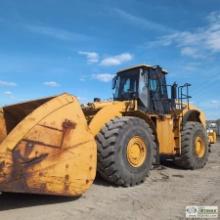 LOADER, 2004 CATERPILLAR 980H, EROPS, WITH PIN-ON GP BUCKET