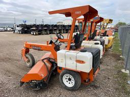 LAYMOR SM300 SWEEPER SN:35730 powered by Kubota V1505 dieael engine, equipped with OROPS, 8ft.