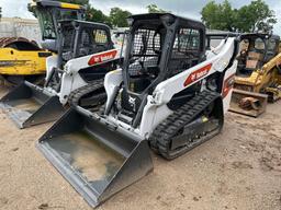 2023 BOBCAT T64 RUBBER TRACKED SKID STEER powered by diesel engine, equipped with rollcage,