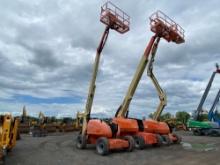 JLG 600AJ BOOM LIFT SN:76841 4x4, powered by diesel engine, equipped with 60ft. Platform height,