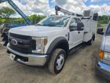 2019 FORD F550 SERVICE TRUCK VN:F71775 powered by Power stroke 6.7L V8 turbo diesel engine, equipped