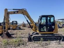 2018 CAT 308CR HYDRAULIC EXCAVATOR SN:FJX11669 powered by Cat diesel engine, equipped with Cab, air,