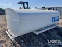 UNUSED SPLASH 15FT. 4,000 GALLON WATER TRUCK BODY 3/16 Shell, 2 baffles, dished heads, 2 front