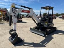 UNUSED BOBCAT E35 HYDRAULIC EXCAVATOR powered by diesel engine, equipped with OROPS, front blade,