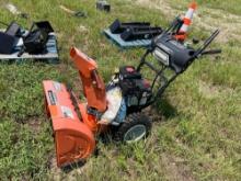 YARD FORCE DUAL STAGE SNOWBLOWER ELEC START W/ B & S ENGINE NEW SUPPORT EQUIPMENT