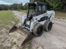 2015 BOBCAT S510 SKID STEER SN:ALNW12173 powered by diesel engine, equipped with rollcage, auxiliary