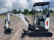 2015 BOBCAT E20 HYDRAULIC EXCAVATOR SN:B3BL11874 powered by diesel engine, equipped with OROPS,