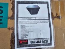 NEW FIREPIT 32 IN. PROPANE 50K BTU SQUARE NEW SUPPORT EQUIPMENT